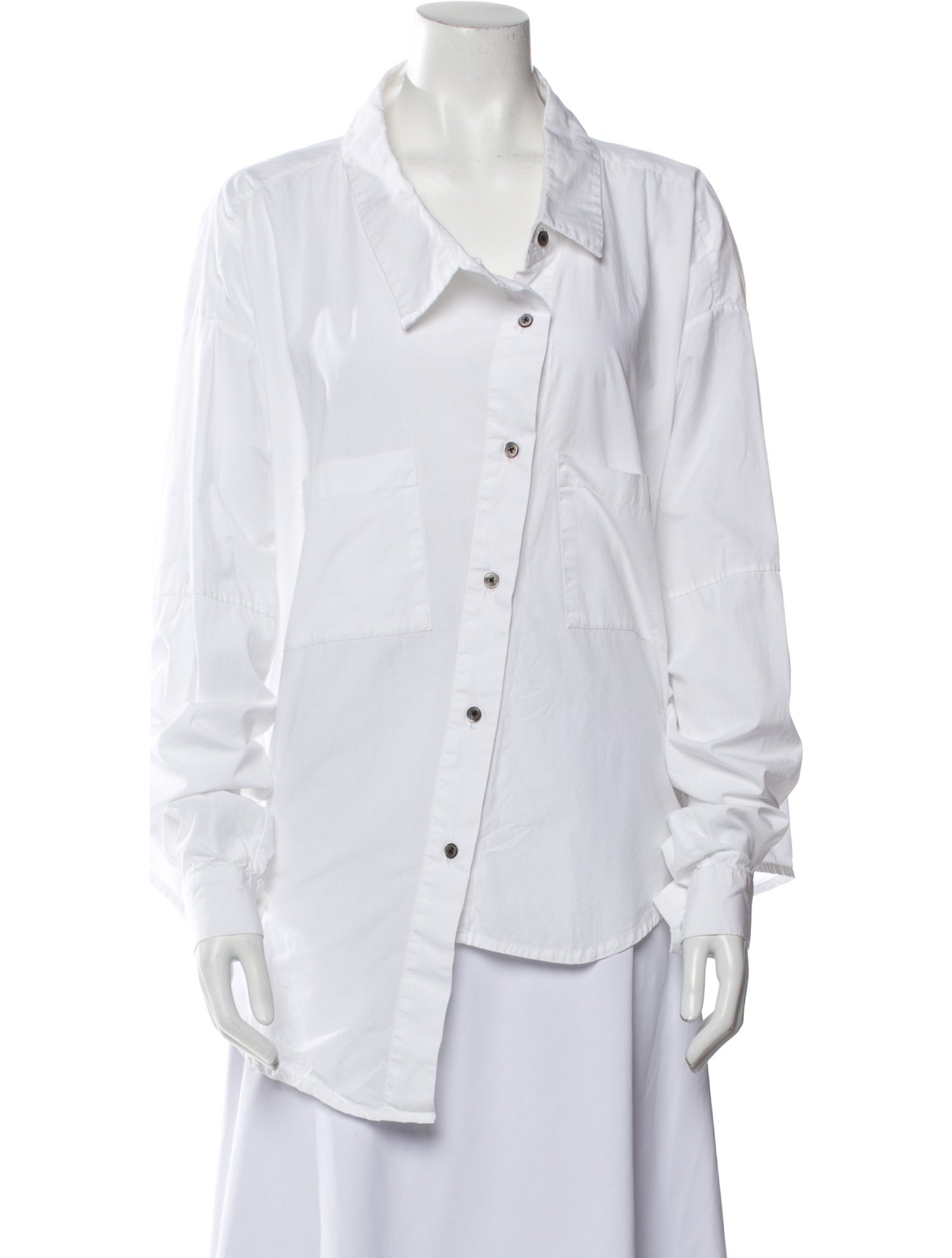 Ji Oh Long Sleeve Button-Up Top