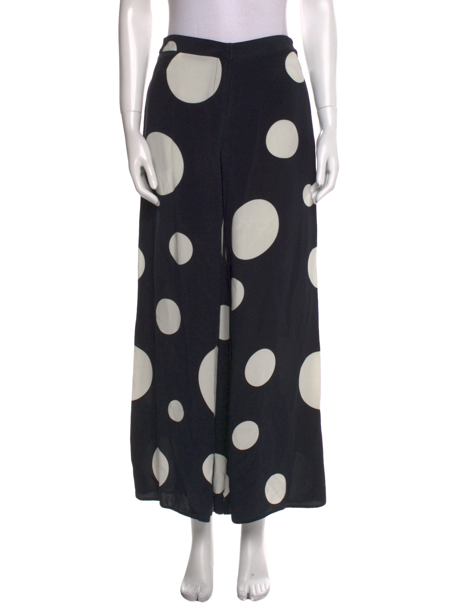 Ji Oh Silk Wide Leg Pants