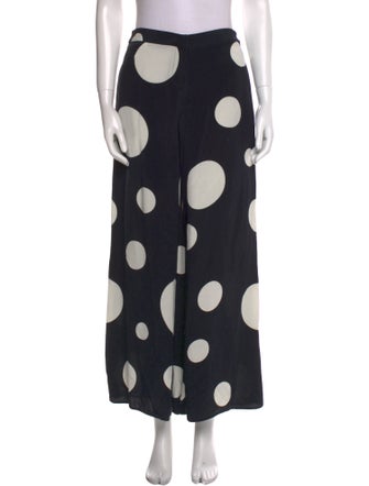 Ji Oh Silk Wide Leg Pants