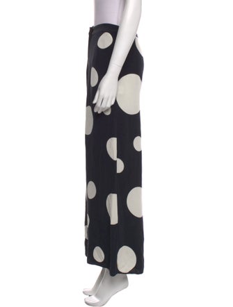 Ji Oh Silk Wide Leg Pants