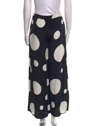 Ji Oh Silk Wide Leg Pants