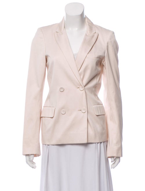 Jill Stuart Double-Breasted Peak-Lapel Blazer Cham