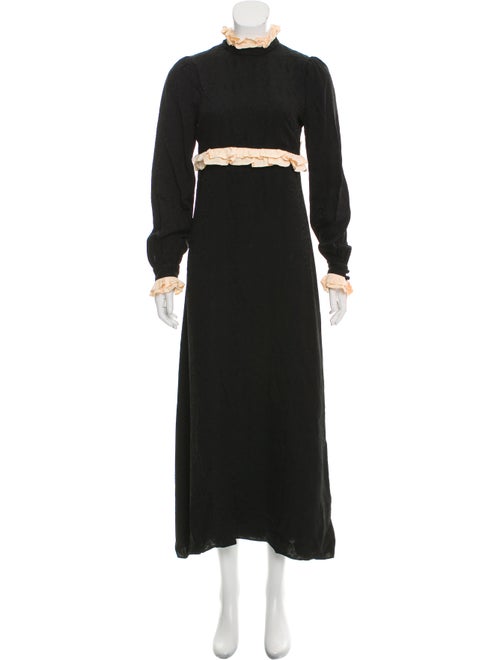 Jill Stuart Printed Maxi Dress Black
