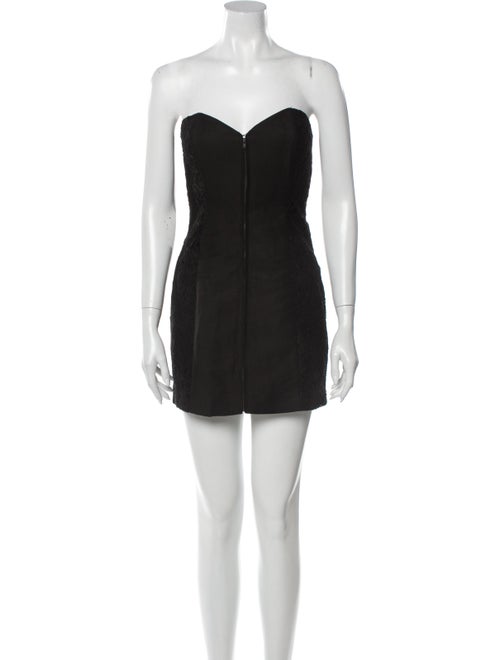 Jill Stuart Strapless Mini Dress Black