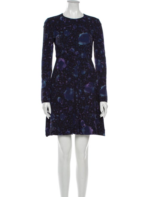 Jill Stuart Floral Print Mini Dress Black