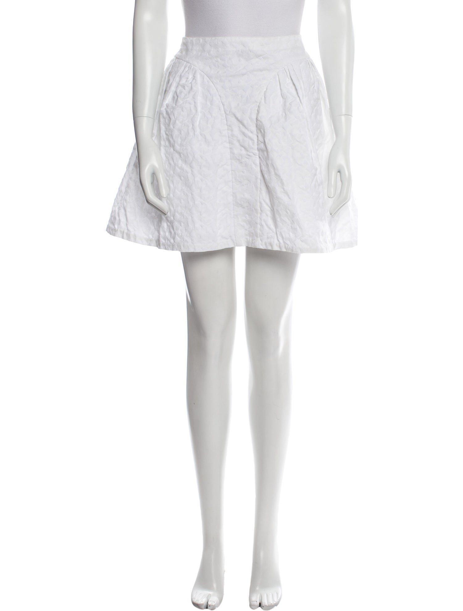 [JILLSTUART]★Shirring Decorated Flared Skirt Jill Stuart Flare Skirt with Side Pockets