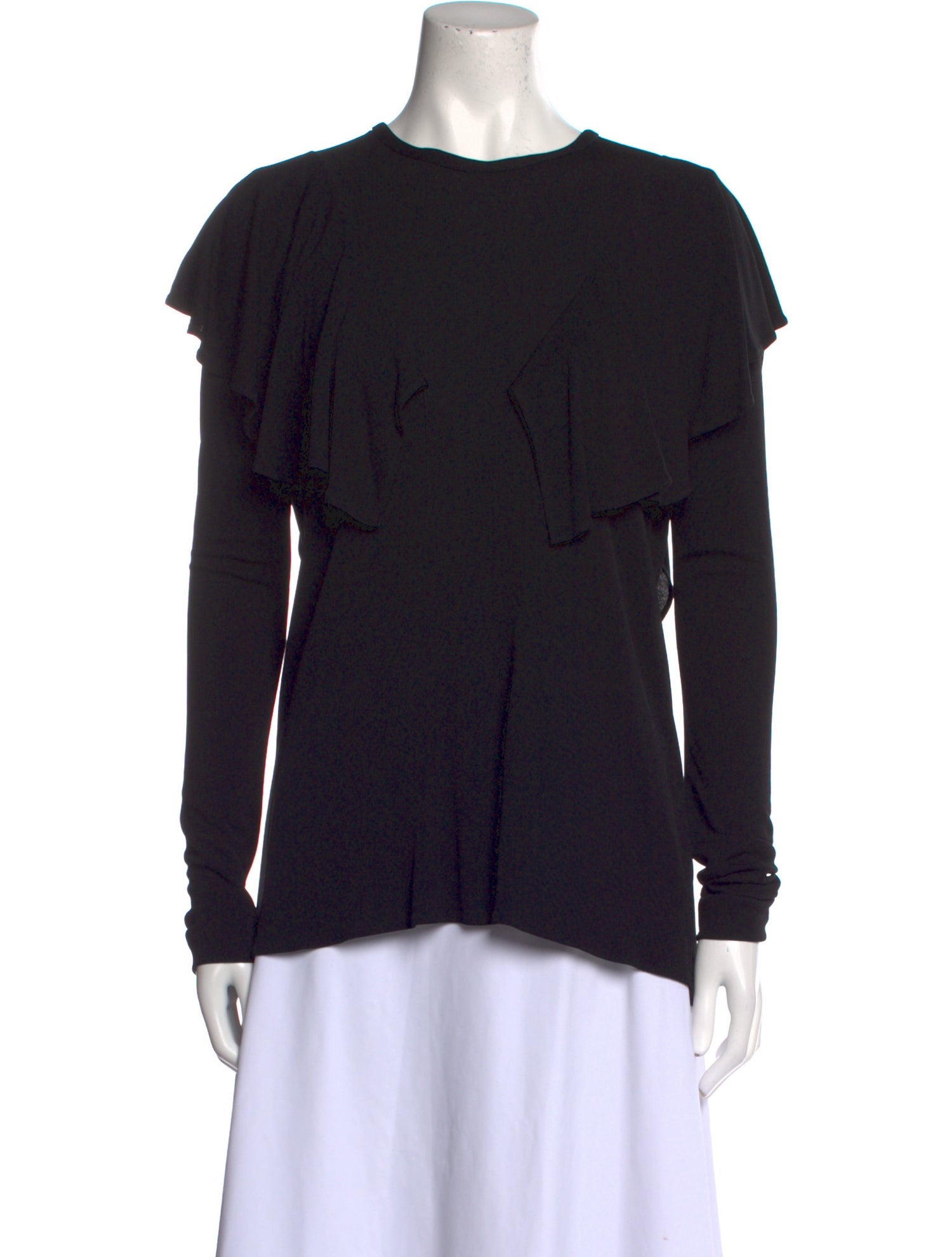 Jill Stuart Crew Neck Long Sleeve Blouse