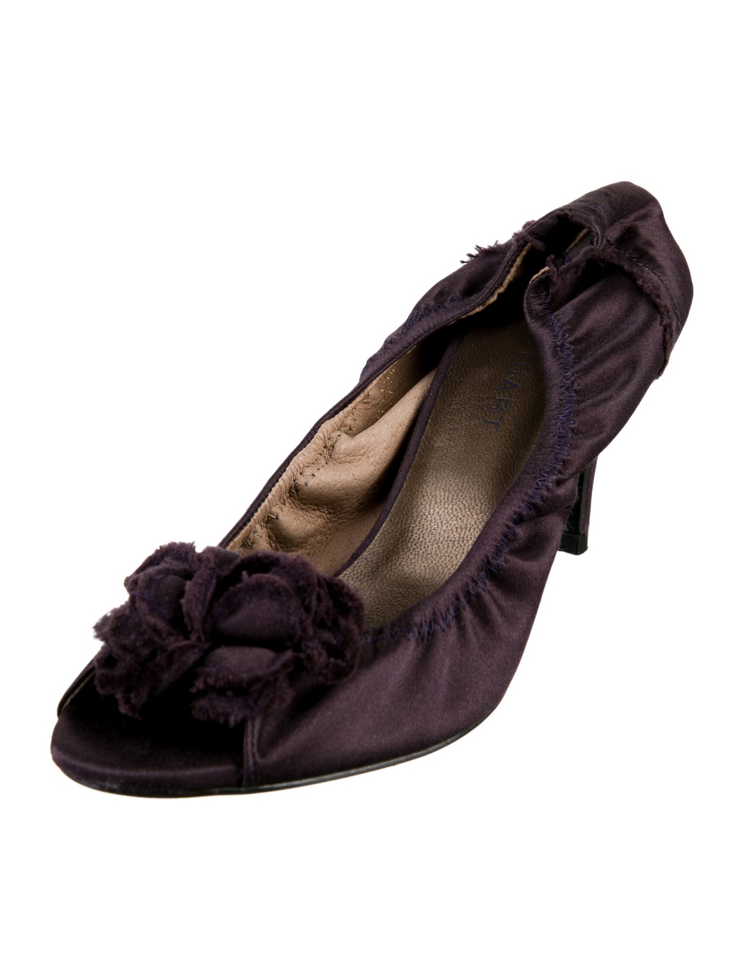 Jill Stuart Silk Floral Print Pumps