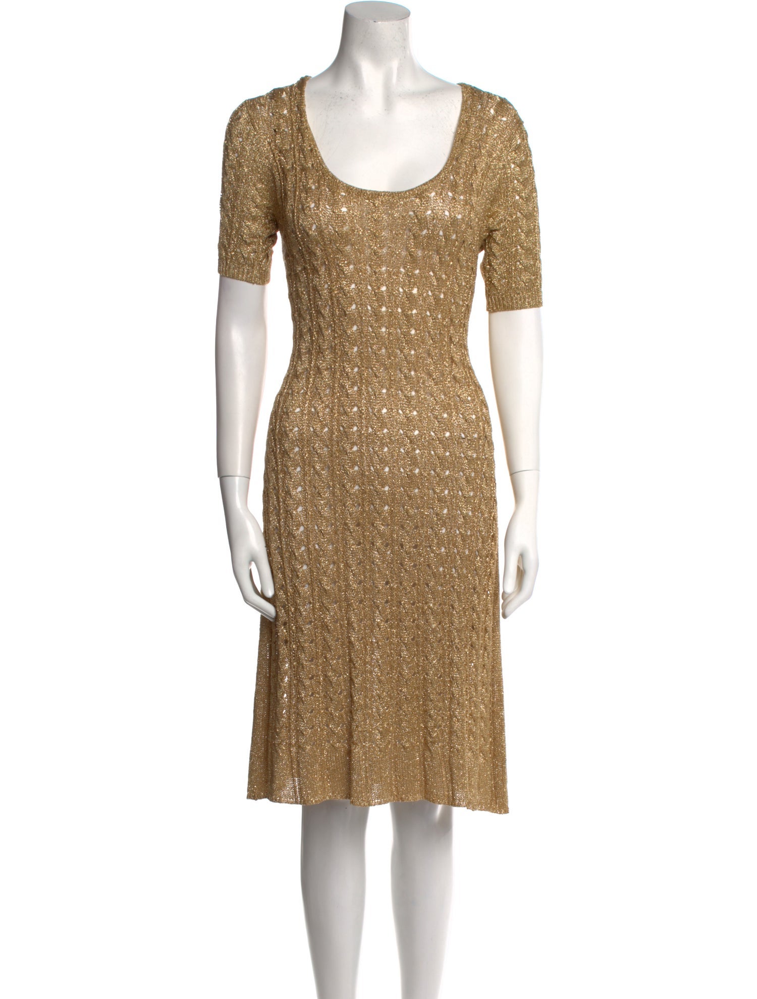 Jill Stuart Scoop Neck Knee-Length Dress