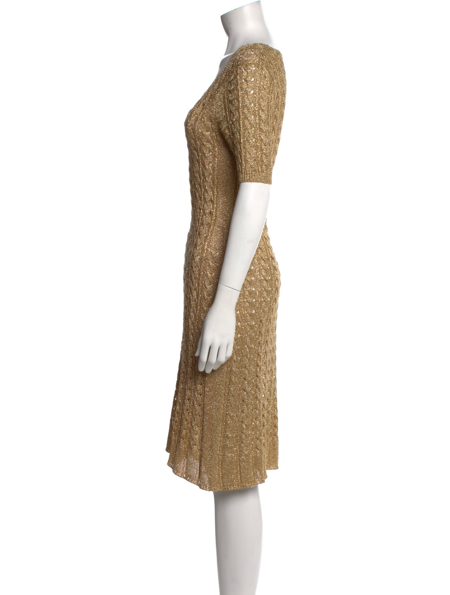 Jill Stuart Scoop Neck Knee-Length Dress