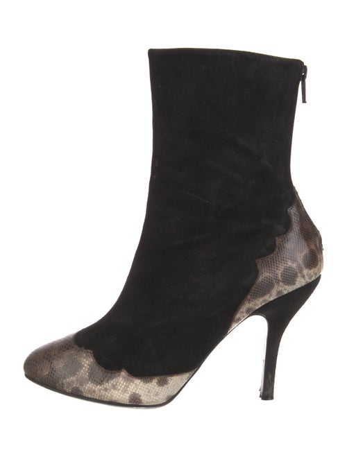 Jill Stuart Suede Animal Print Boots