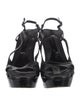 Jill Stuart Patent Leather T-Strap Sandals