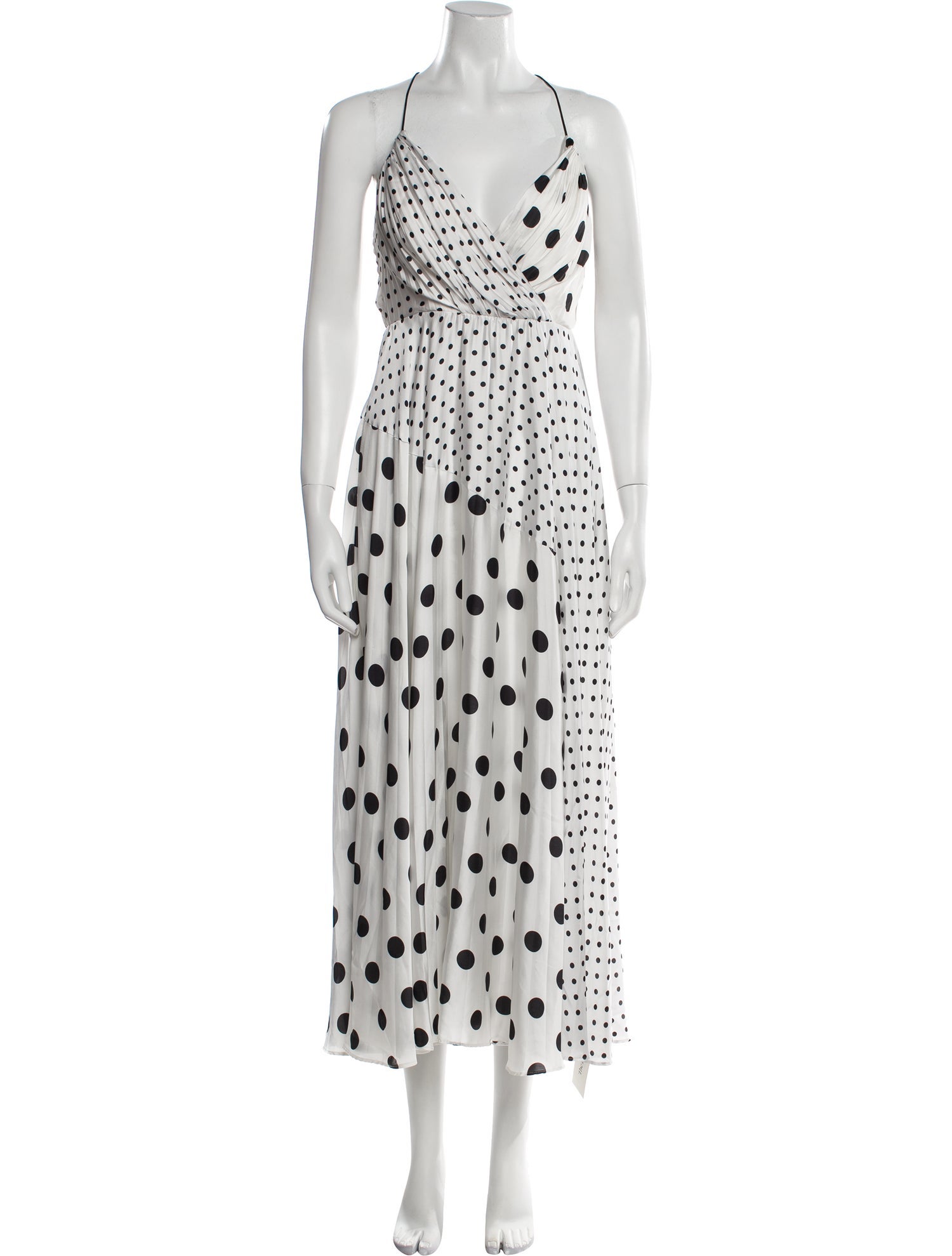 Jill Stuart Polka Dot Print Midi Length Dress