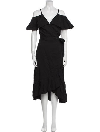 Jill Stuart V-Neck Knee-Length Dress