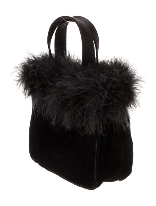 Jill Stuart Velvet Top Handle Bag