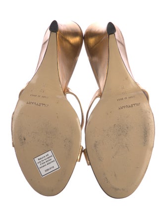 Jill Stuart Leather Slides