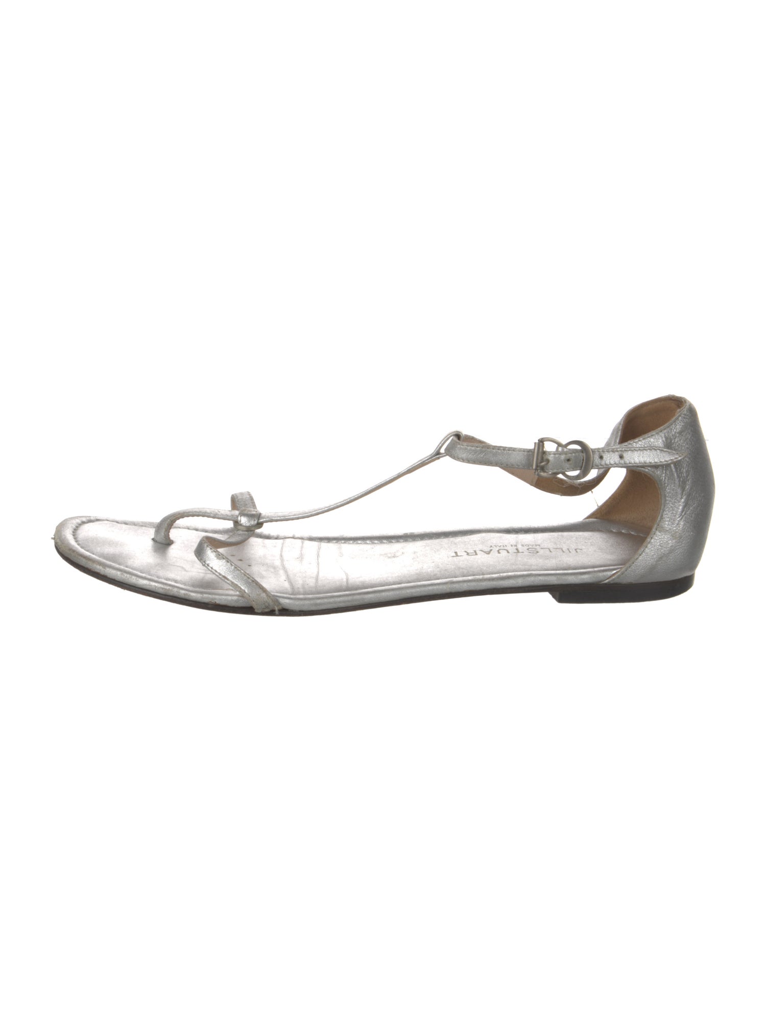 Jill Stuart Leather T-Strap Sandals