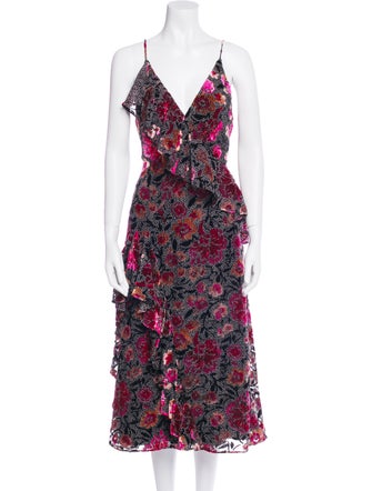Jill Stuart Floral Print Long Dress