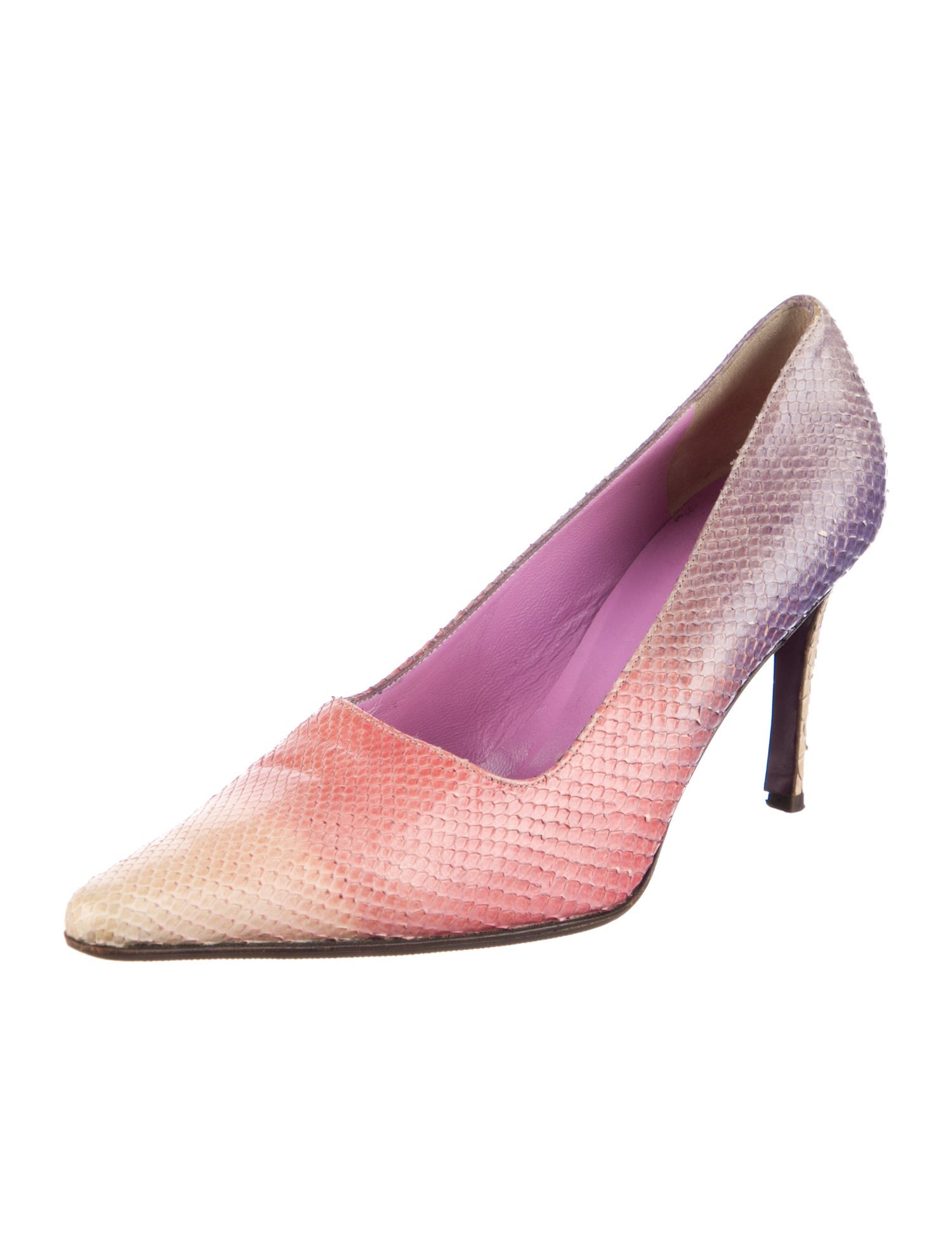 Jill Stuart Snakeskin Animal Print Pumps