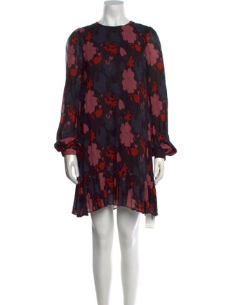 Jill Stuart Floral Print Mini Dress