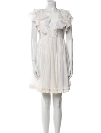 Jill Stuart V-Neck Mini Dress