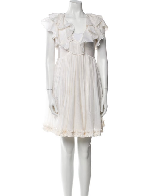 Jill Stuart V-Neck Mini Dress