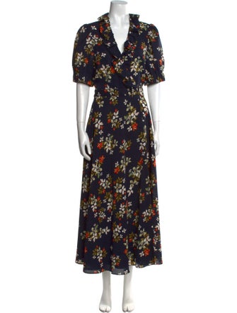 Jill Stuart Floral Print Long Dress