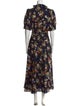 Jill Stuart Floral Print Long Dress