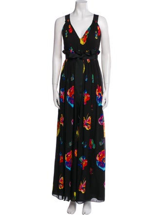 Jill Stuart Floral Print Long Dress