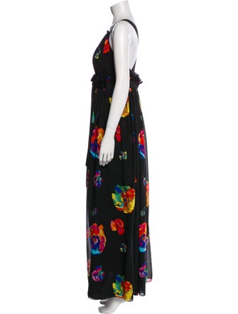 Jill Stuart Floral Print Long Dress