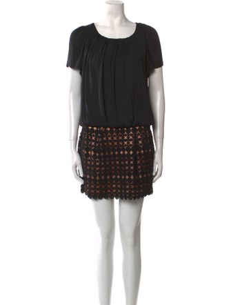 Jill Stuart Scoop Neck Mini Dress