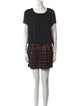 Jill Stuart Scoop Neck Mini Dress