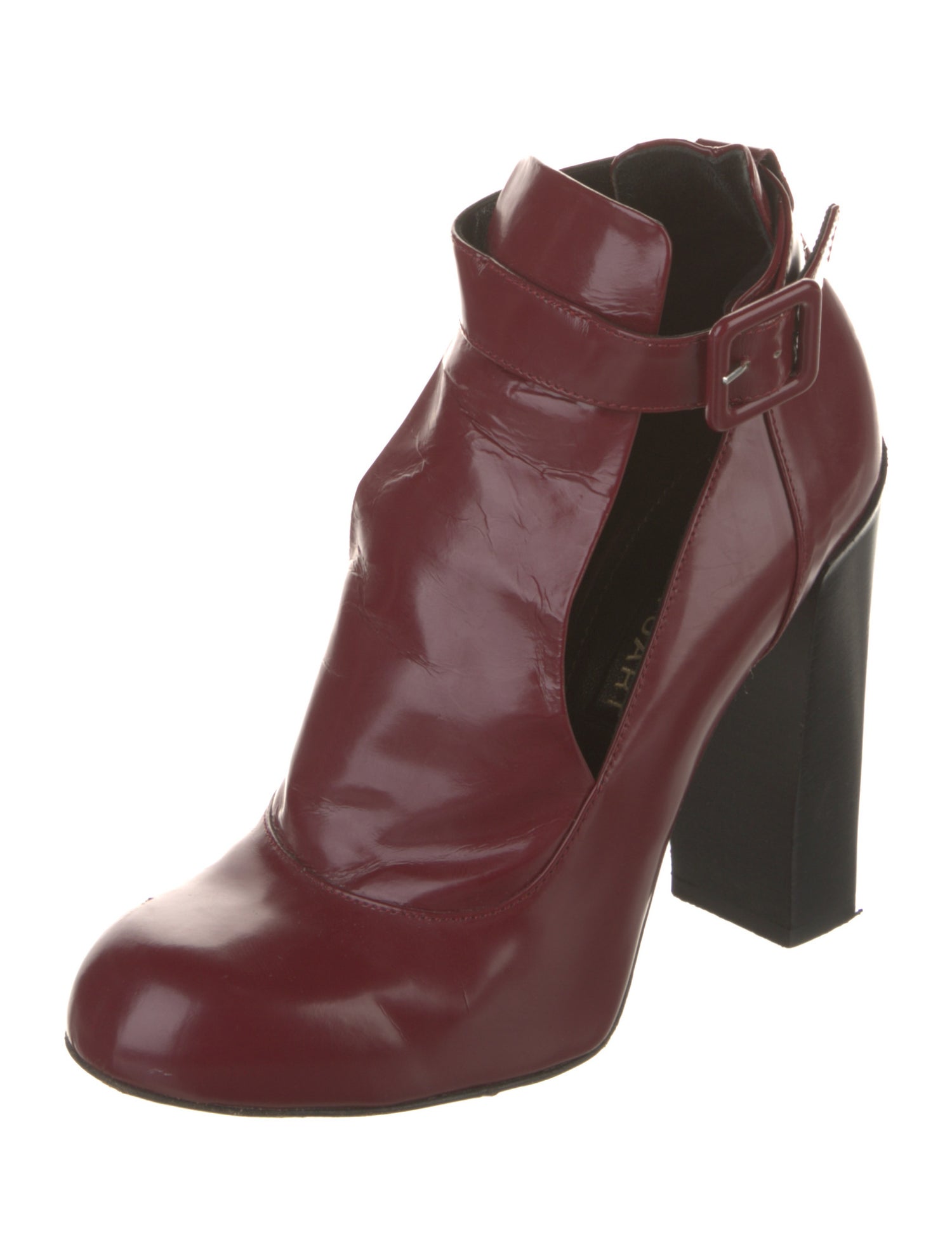 Jill Stuart Leather Colorblock Pattern Pumps