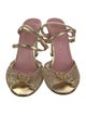 Jill Stuart Leather Animal Print Sandals