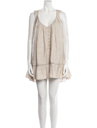 Jill Stuart V-Neck Mini Dress