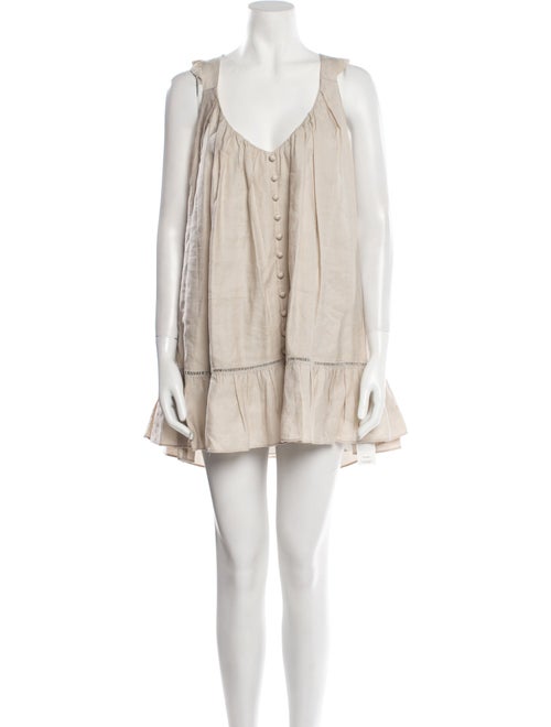 Jill Stuart V-Neck Mini Dress