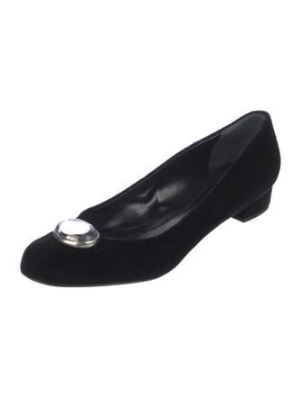 Jill Stuart Velvet Flats