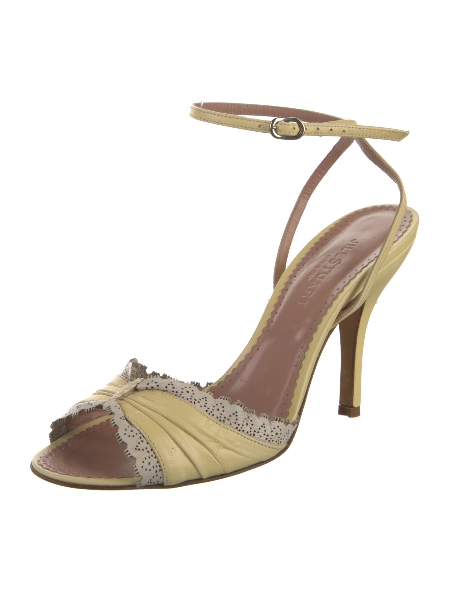 Jill Stuart Leather Printed Sandals