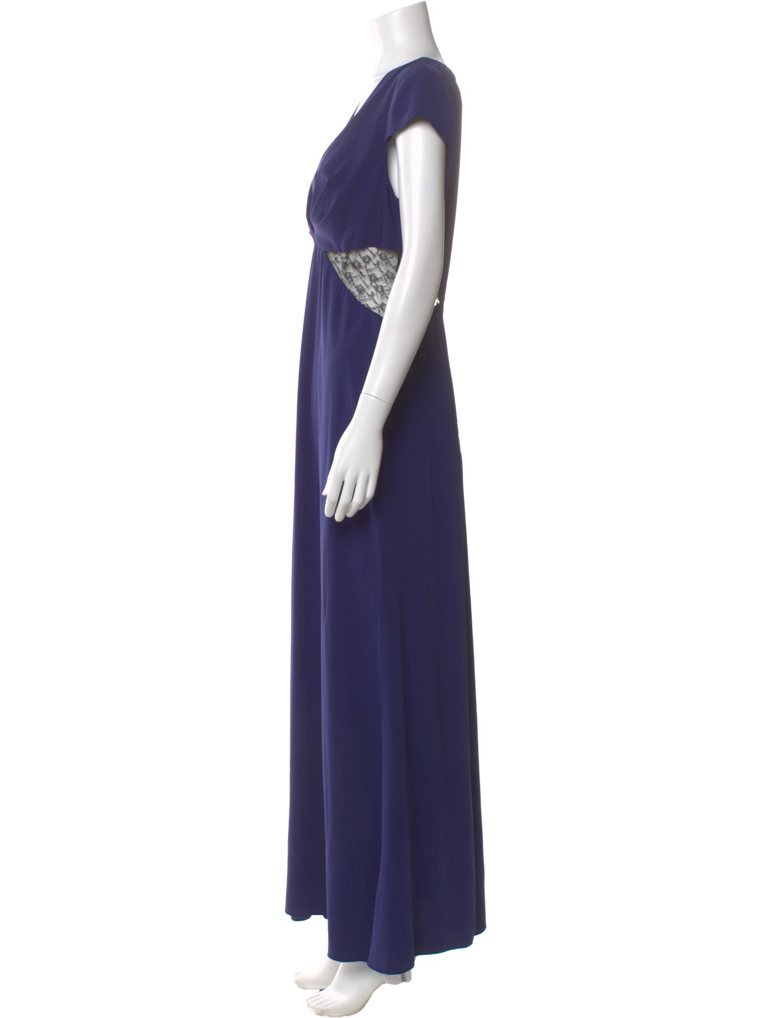 Jill Stuart V-Neck Long Dress w/ Tags - Blue Dresses, Clothing - JIS29336
