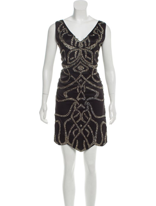 Jitrois Embellished Sleeveless Dress Black