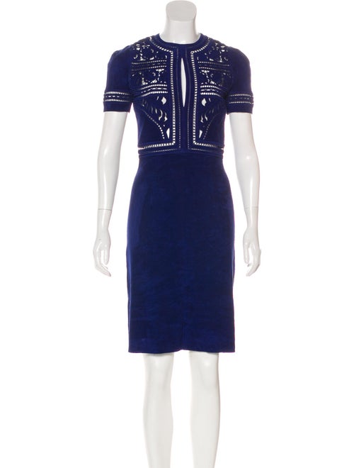 Jitrois Embroidered Suede Dress