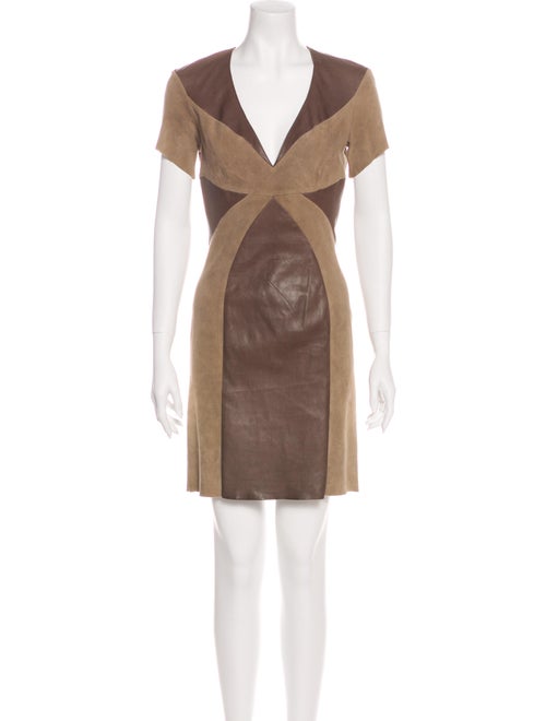 Jitrois Leather Mini Dress