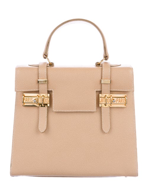 Jitrois Leather Structured Bag Gold