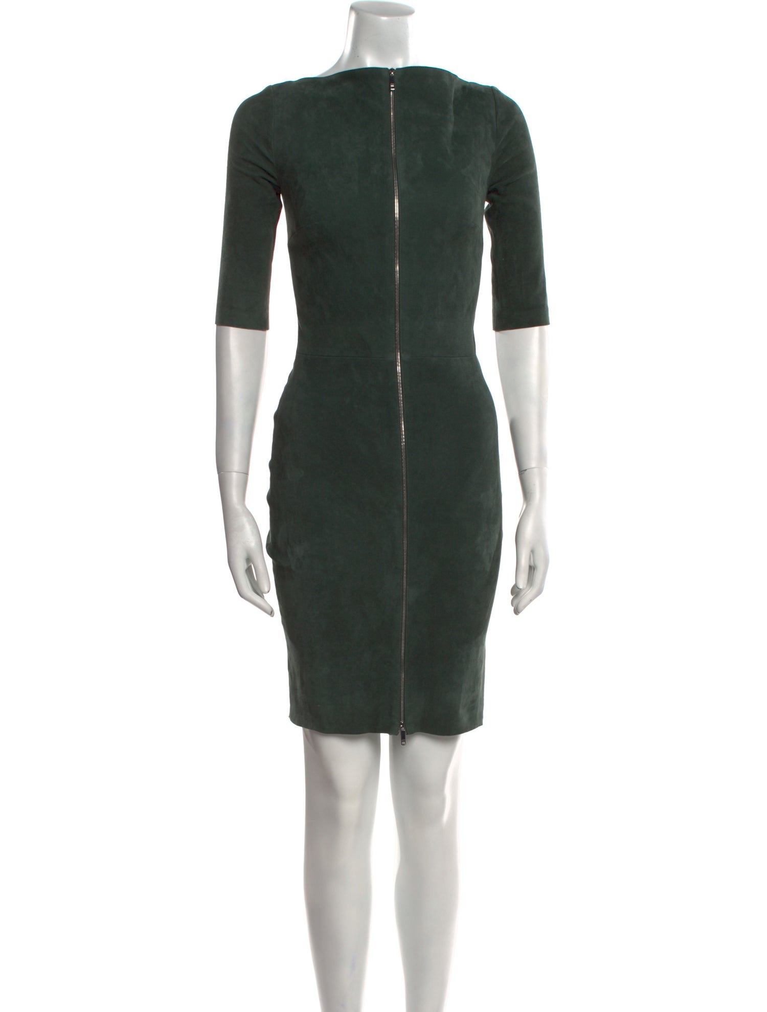 Jitrois Bateau Neckline Mini Dress