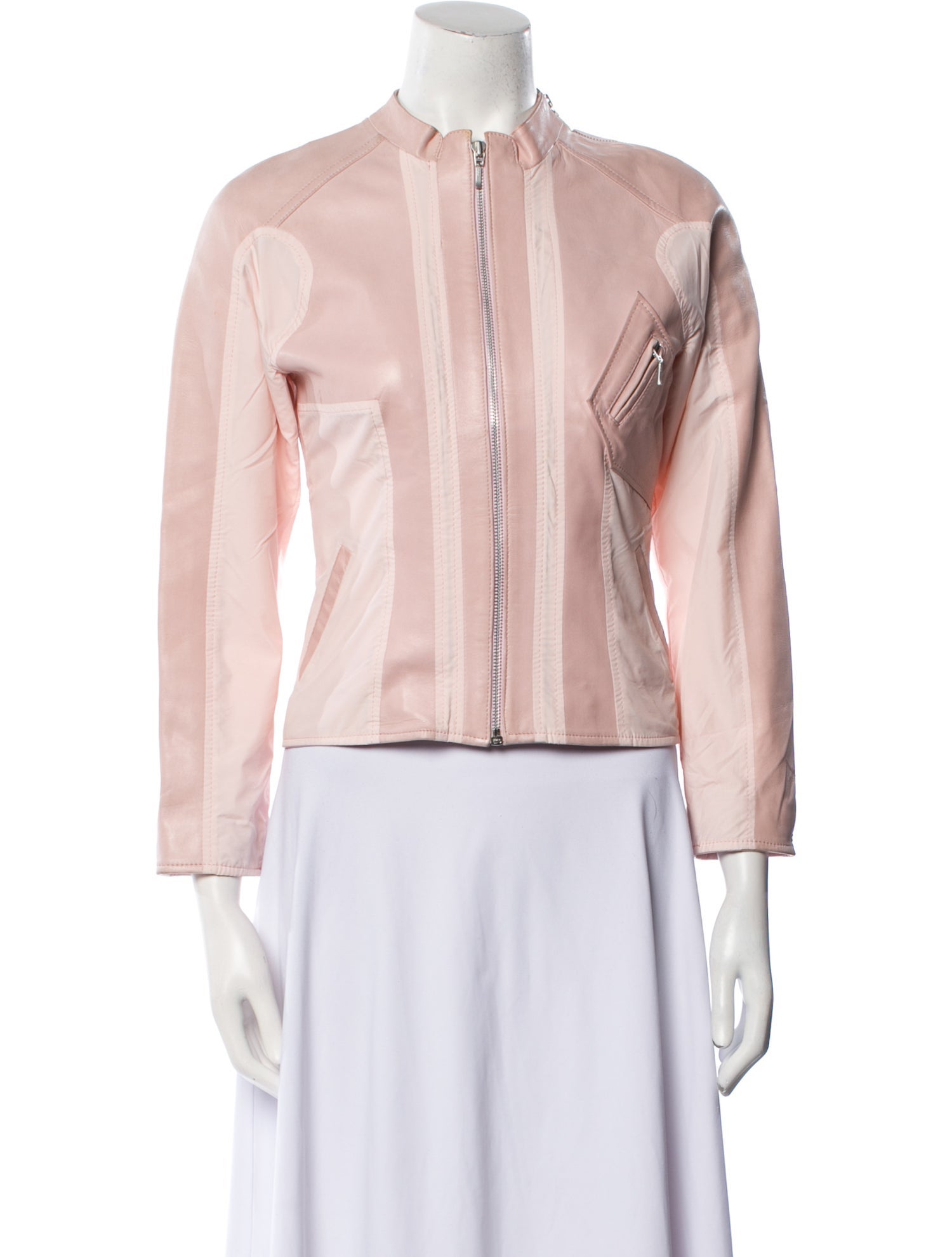 Jitrois Lambskin Striped Evening Jacket