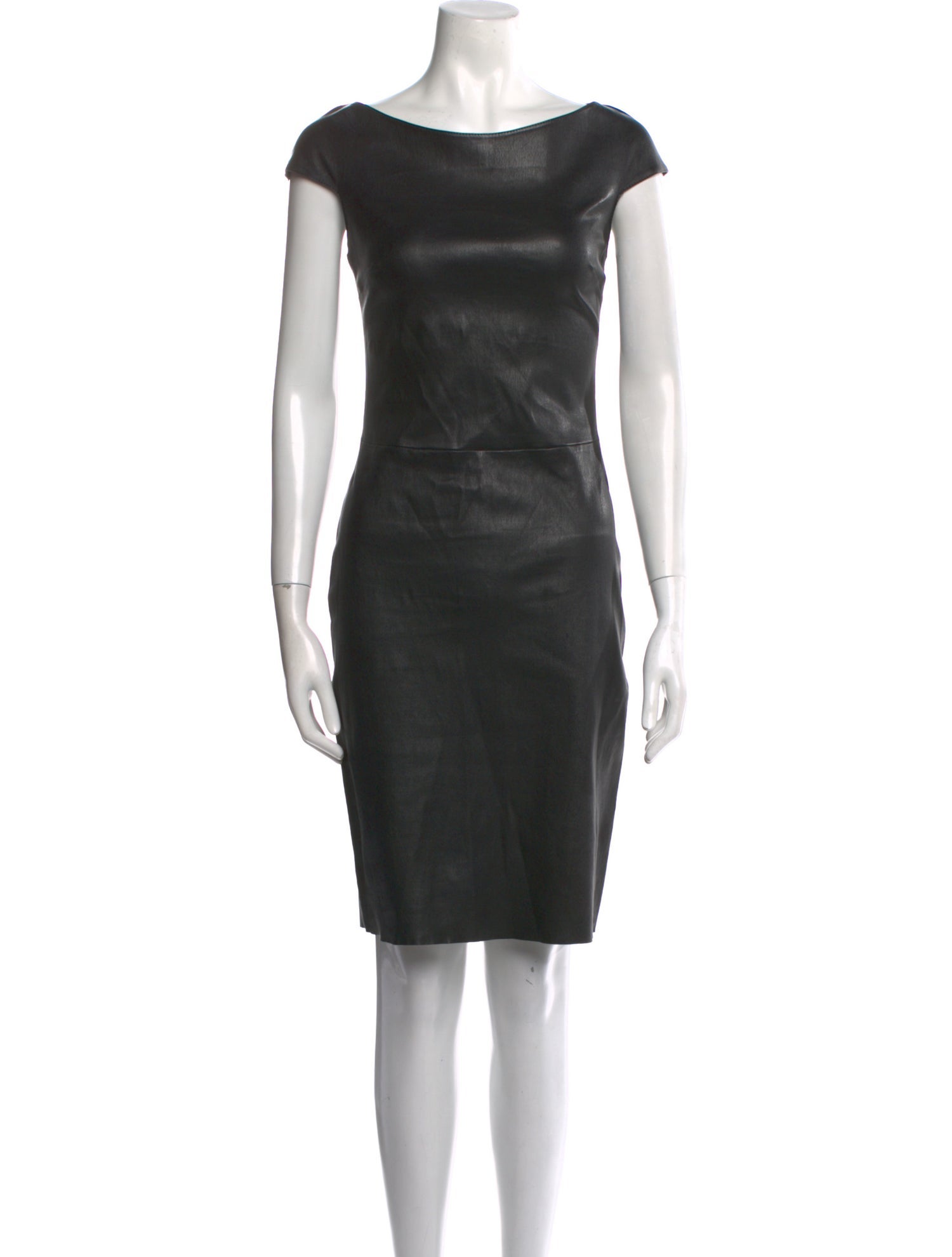 Jitrois Leather Knee-Length Dress