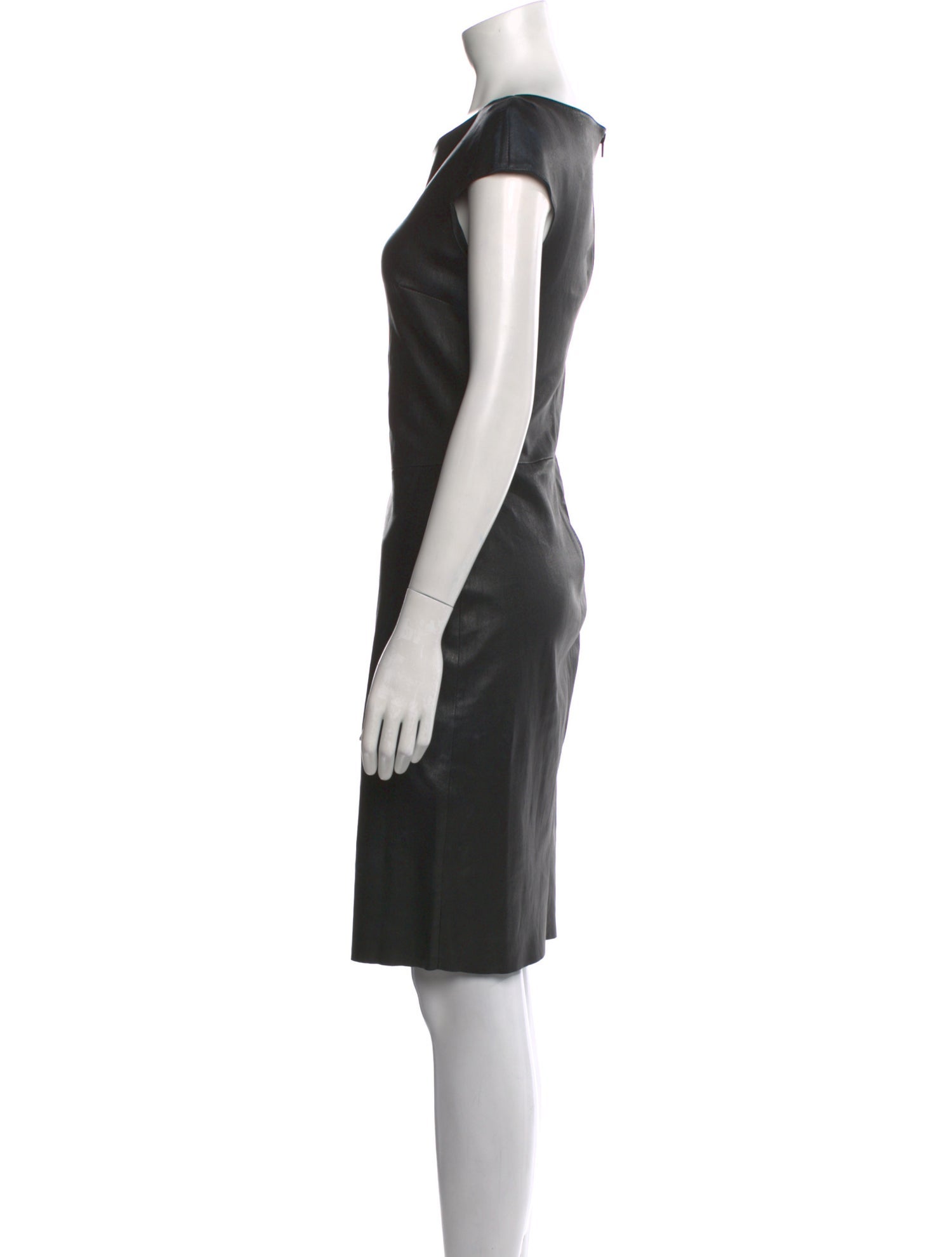 Jitrois Leather Knee-Length Dress