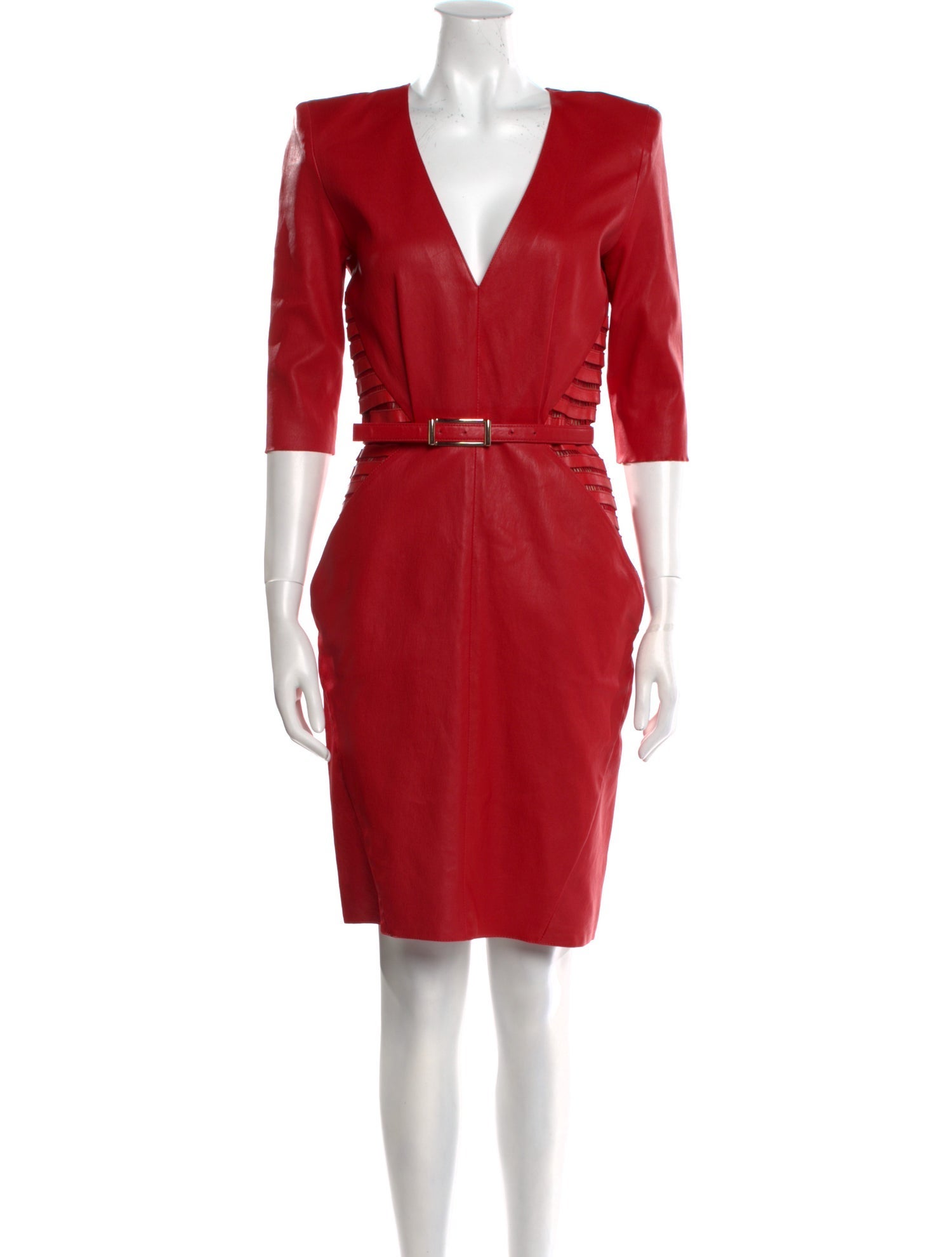 Jitrois Lambskin Knee-Length Dress