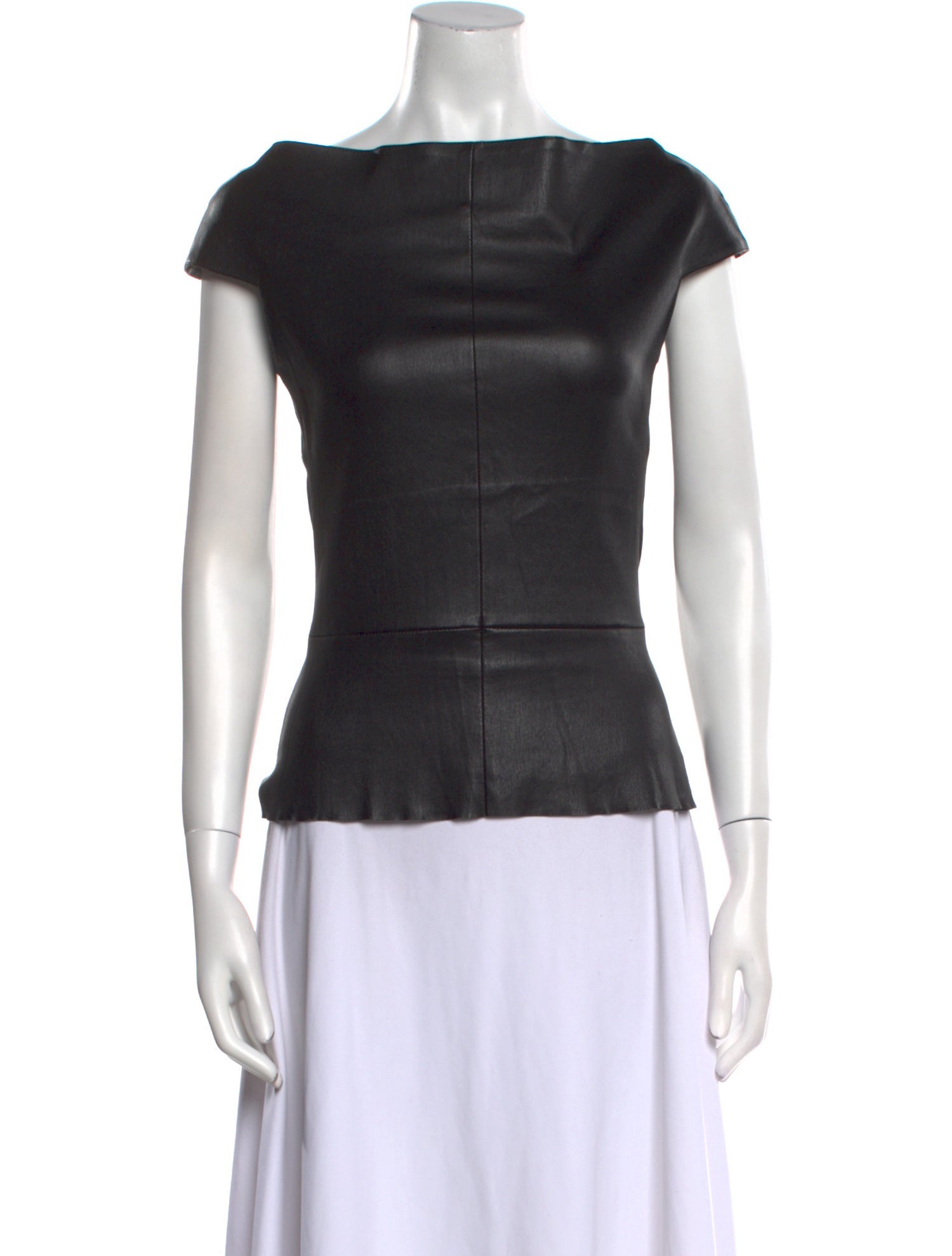 Jitrois Lambskin Bateau Neckline Top