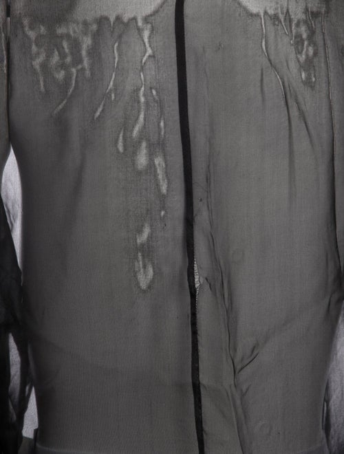 Jitrois Silk Long Sleeve Button-Up Top